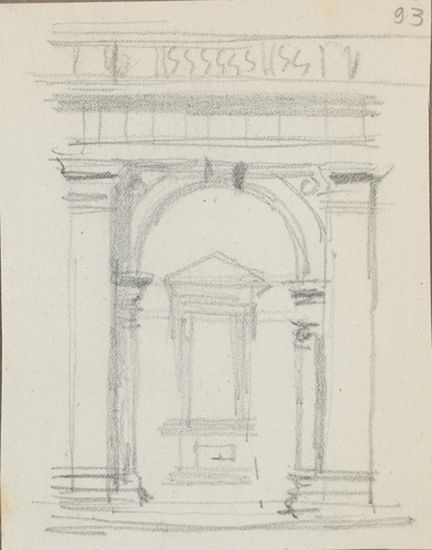 Louis Boitte - Rome, palais, élévation d'une travée