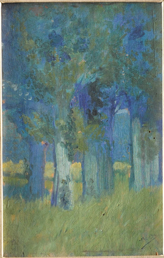 Les Peupliers - Alphonse Osbert