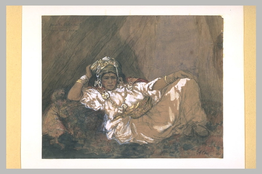 Alfred Chataud - Femme des Ouled-Naïl, richement parée