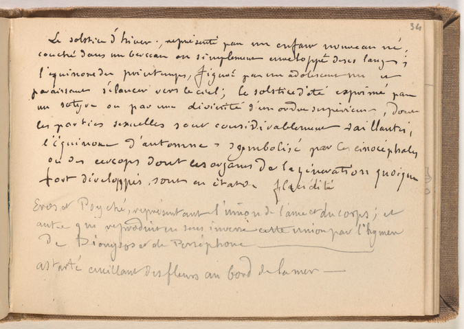 Notes Manuscrites Notes manuscrites - Henri Chapu | Musée d'Orsay