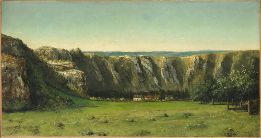 Gustave Courbet - Paysage rocheux aux environs de Flagey