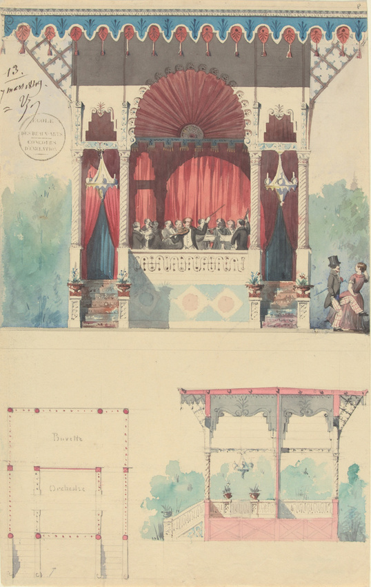 Louis Boitte - Un orchestre pour des bals en plein air, concours d'émulation