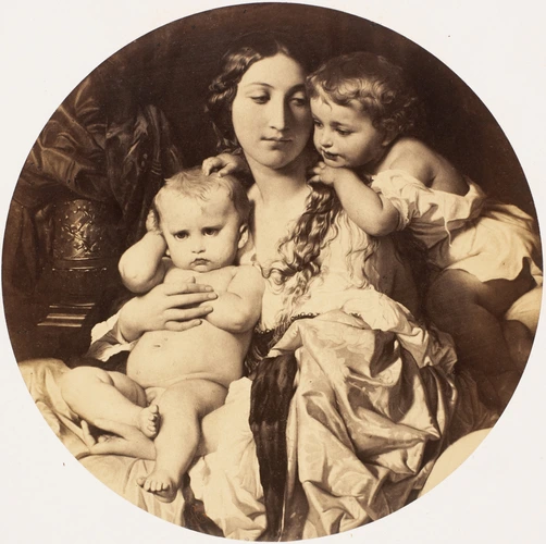 Robert Jefferson Bingham - "Les Joies d'une mère", tableau de Paul Delaroche