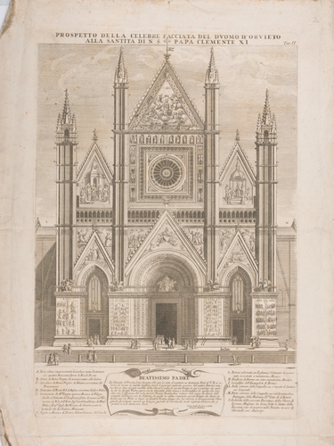 Hier. Frezza - Façade de la cathédrale d'Orvieto