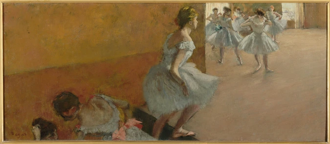 Edgar Degas - Danseuses montant un escalier