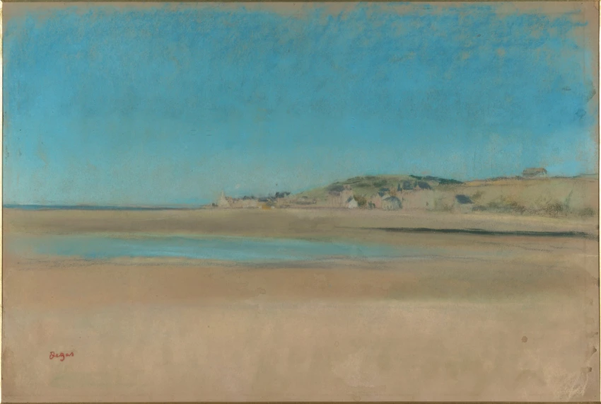 Maisons au bord de la mer - Edgar Degas