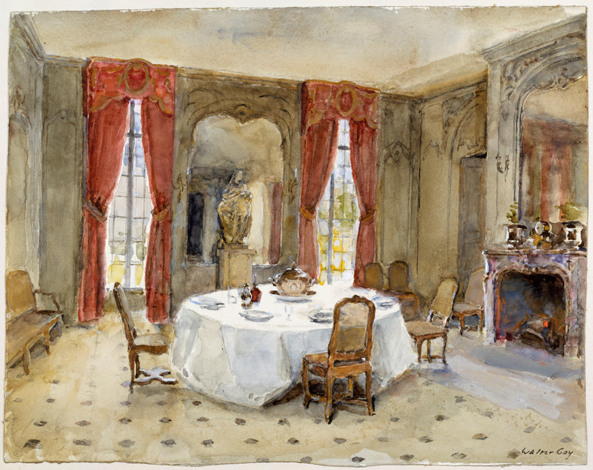 Walter Gay - La salle à manger du château du Bréau