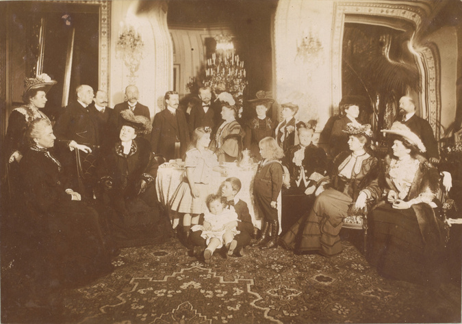 Gustave Popelin - Salon de Mme Buloz, mai 1909