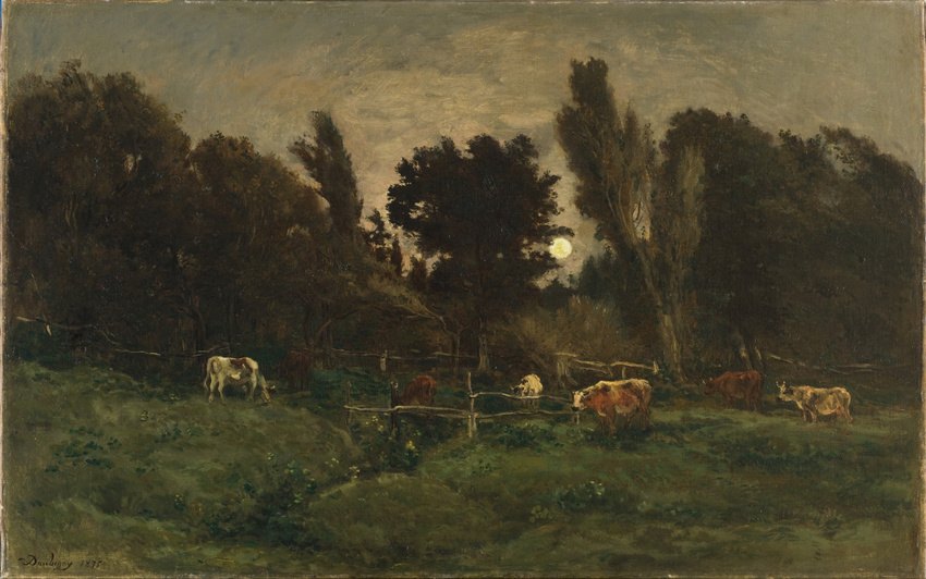 Charles-François Daubigny - Le Pré des Graves à Villerville