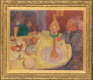 Pierre Bonnard - La Soirée sous la lampe