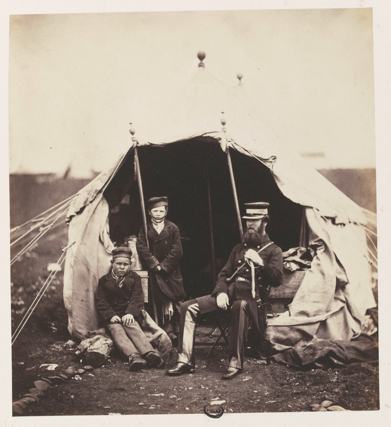 Lieutenant-Colonel Brownrigg C.B. and the Russian Boy's - Roger Fenton