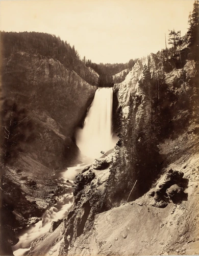 William Henry Jackson - Lower falls of the Yellowstone
