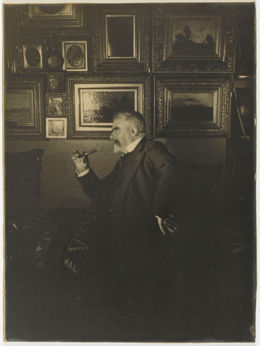 Edgar Degas - Henri Rouart (1833-1912) industriel et collectionneur, chez lui, d...