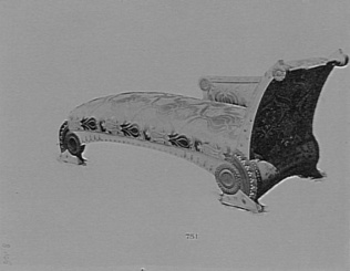 Anonyme - Page de catalogue commercial représentant des pièces de mobilier et de...