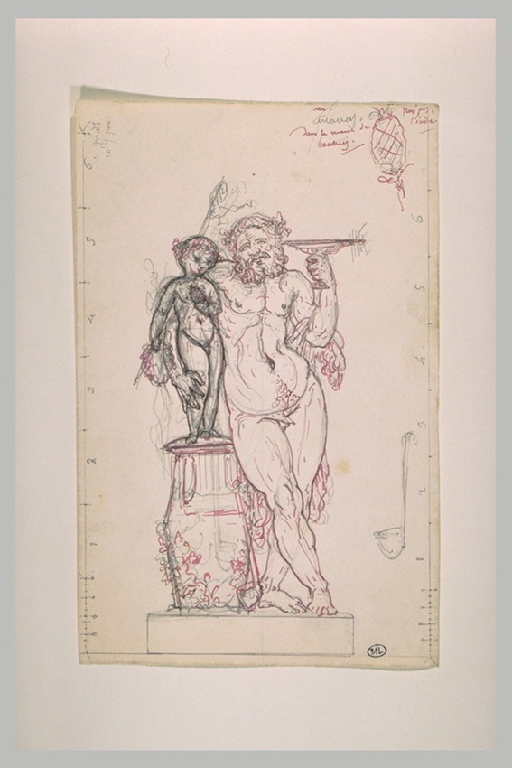 Eugène Guillaume - Silène tenant le jeune Bacchus à califourchon