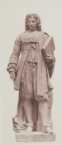 Edouard Baldus - "Lepautre", statue d'Astyanax Bosio, décor du palais du Louvre,...