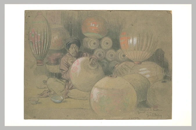 Joseph de La Nézière - Fabricant de lanternes à Hanoï