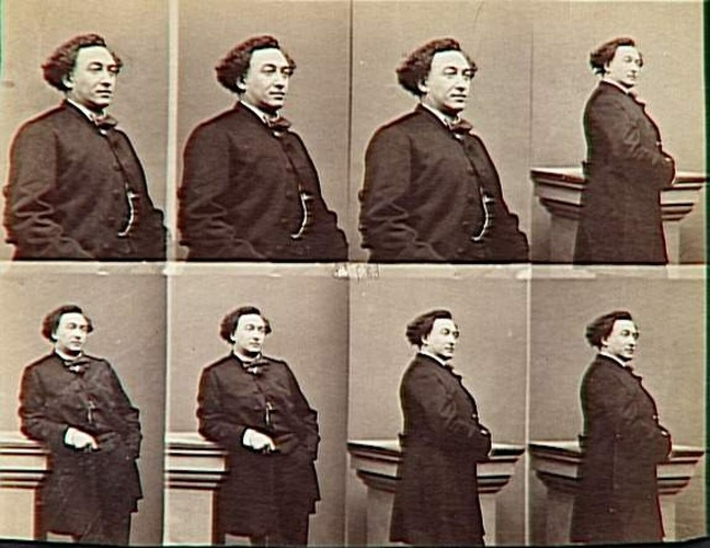 André Adolphe Eugène Disdéri - M. Christian en huit poses, trois assis, cinq en ...