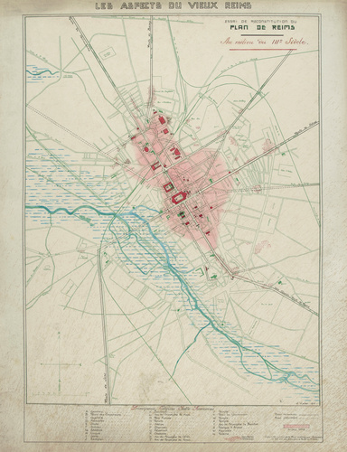 Ernest Kalas - Plan de Reims au IIIe siècle