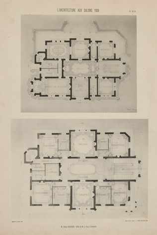 Raoul Brandon - Hôtel de M. J.J. Hug à Gésireh (Egypte)