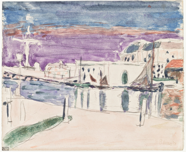 Pierre Bonnard - Vue du port de Saint-Tropez