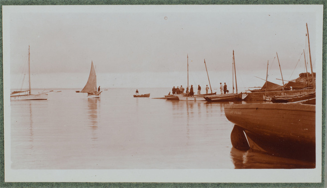Charles Augustin Lhermitte - Concarneau, mer et bateaux