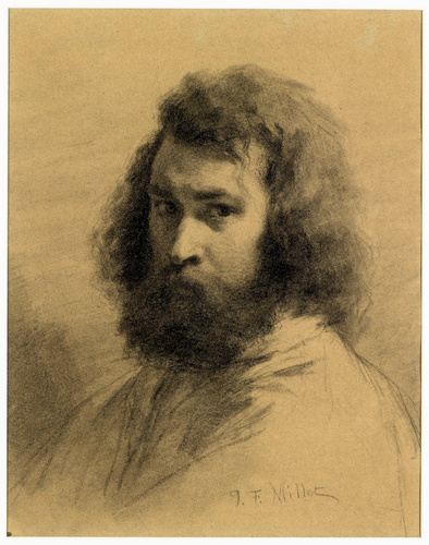 Jean-François Millet - Autoportrait en buste