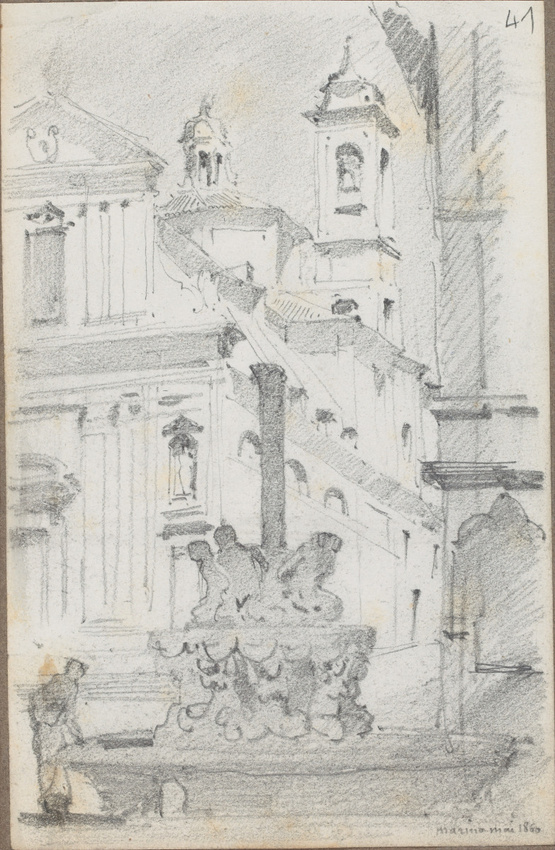 Louis Boitte - Marino, fontaine dite dei Mori