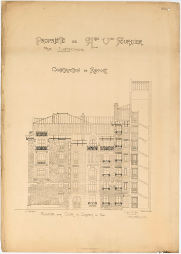Hector Guimard - Paris 16e, 16, rue La Fontaine, Castel Béranger, propriété de M...