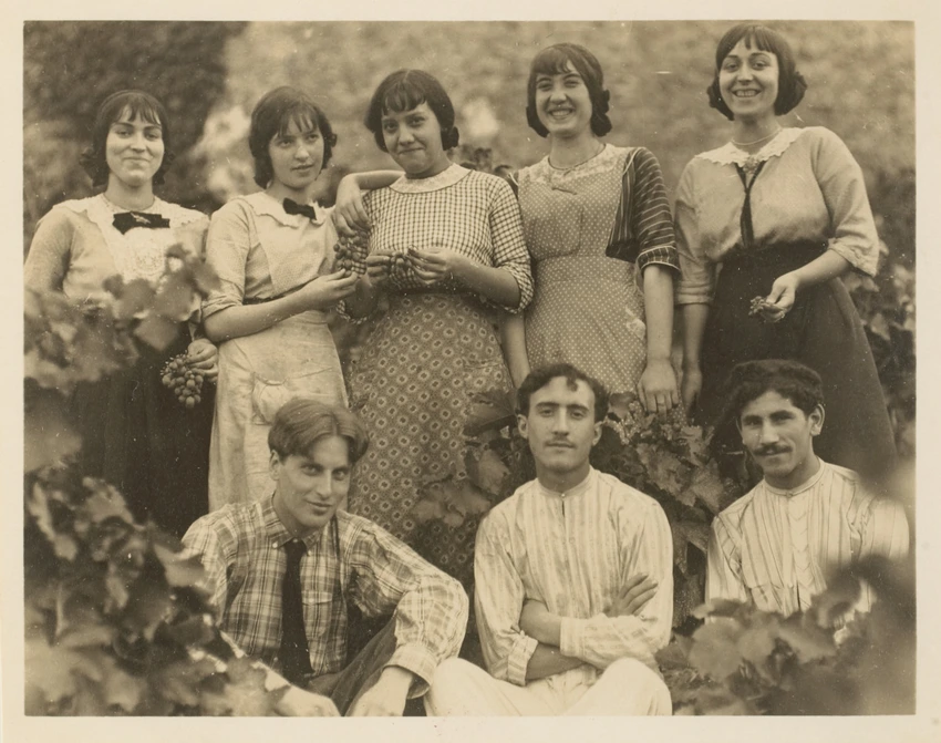 Paul Haviland - Frank et Josée parmi des proches, Céret, 1914