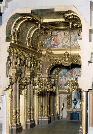 Opéra de Paris, maquette de la coupe longitudinale - Charles Garnier