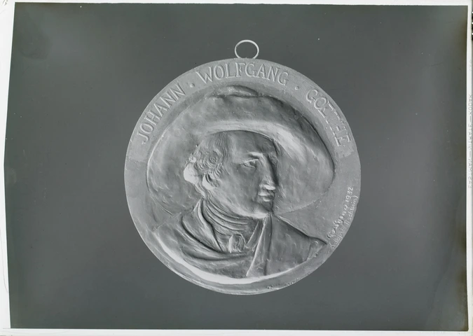 Paul Haviland - Médaillon représentant un portrait de Goethe
