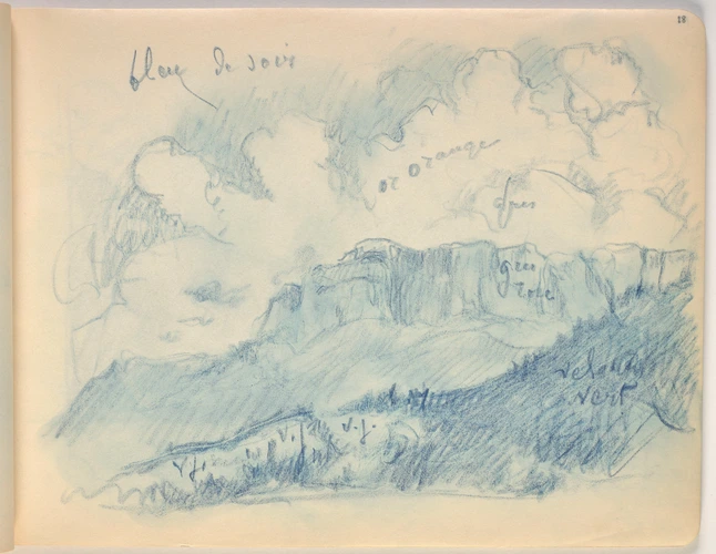 Lucien Lévy-Dhurmer - Paysage de montagnes