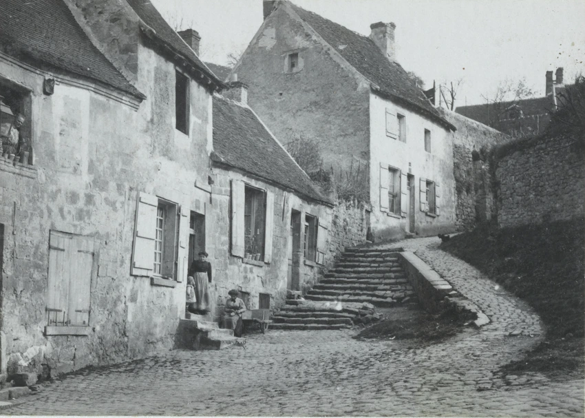 Charles Augustin Lhermitte - France, une rue de village