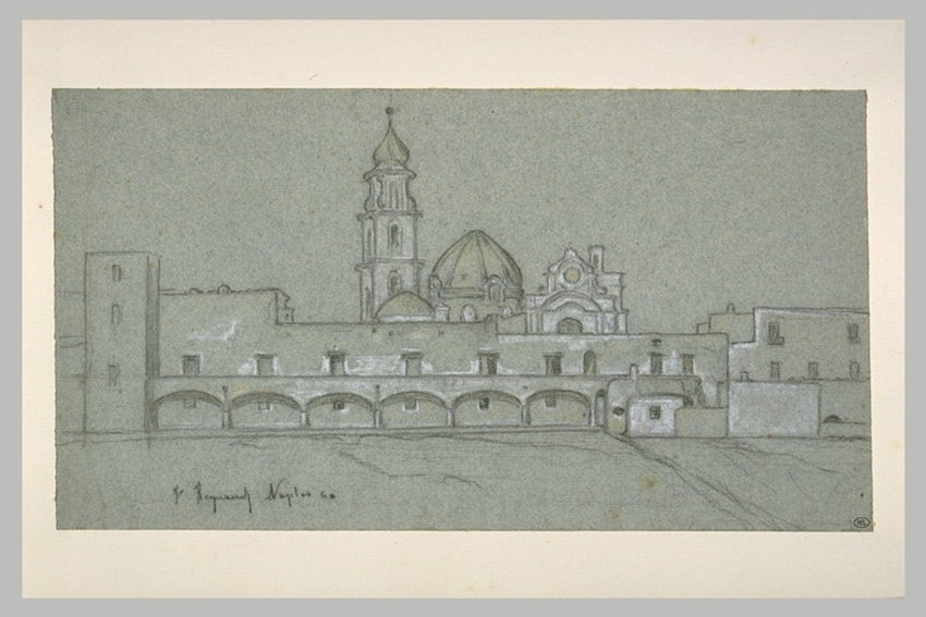 François Reynaud - Vue d'une église à Naples