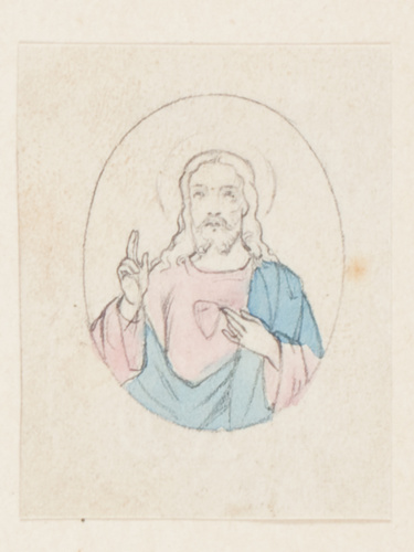 Théophile Soyer - Projet de décor pour un ostensoir