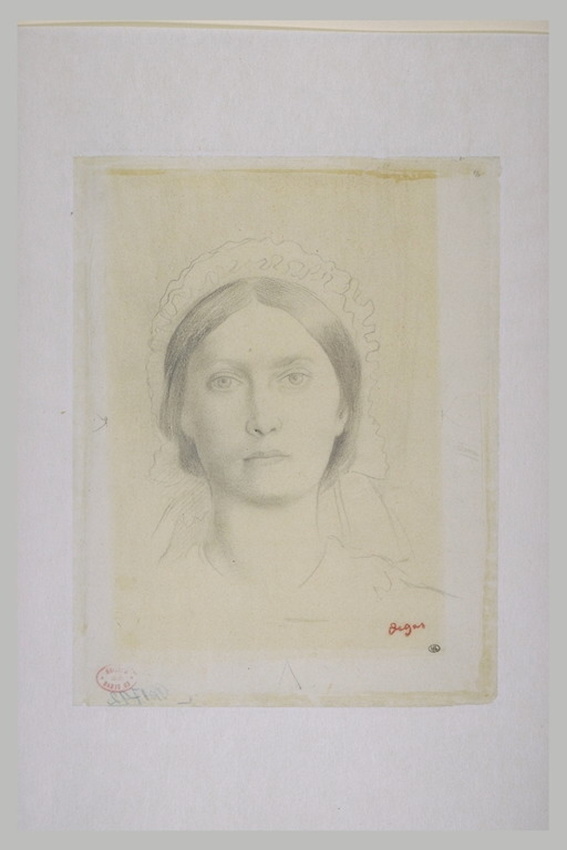 Edgar Degas - Marguerite de Gas, en buste