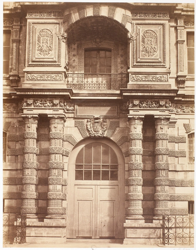 Louvre, la porte de la Bibliothèque - Edouard Baldus