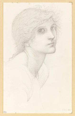 Tête de jeune femme - Edward Burne-Jones