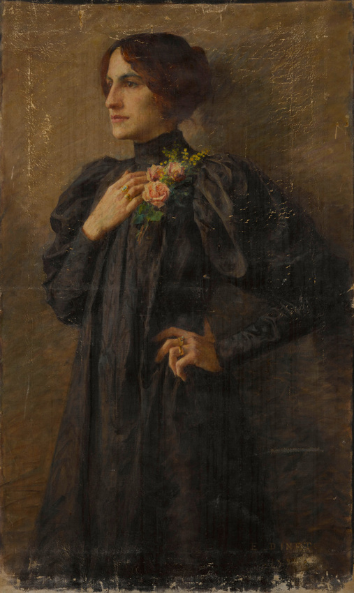 Etienne Dinet - Portrait de Mademoiselle Cécile Glace