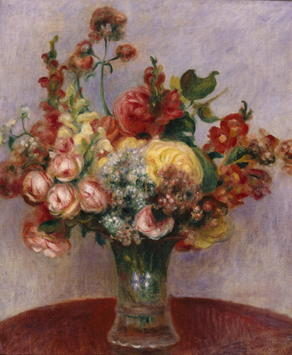 Redon、FLEURS DANS UN VASE BRUN、希少画集画 Vase of Flowers