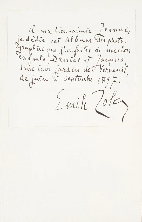 Denise et Jacques. Histoire vraie par Emile Zola. Juin-Septembre 1897 - Emile Zola