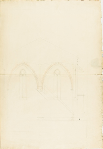 Juste Lisch - Eglise des Jacobins à Agen, coupe