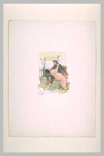 Auguste Gérardin - Salomé, couchée sur les genoux d'Hérode