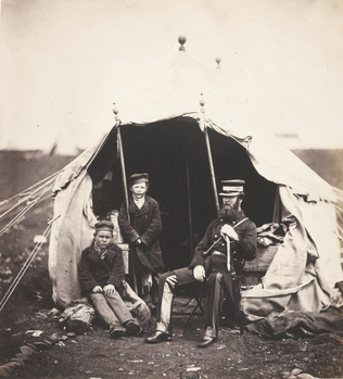 Roger Fenton - Lieutenant-Colonel Brownrigg C.B. and the Russian Boy's