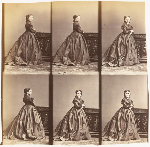 André Adolphe Eugène Disdéri - Comtesse Rodgoritschin en pied, six poses