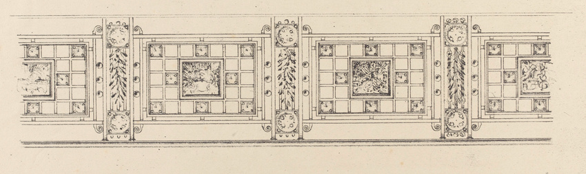 Edgar Brandt - Projet de rambarde pour un balcon
