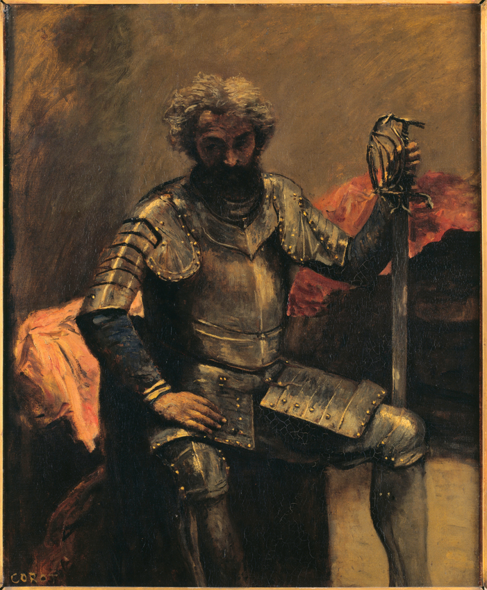 Camille Corot - Homme en armure