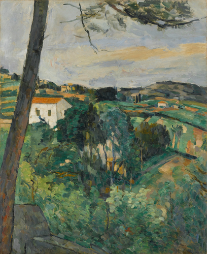 Paul Cézanne - Paysage au toit rouge ou Le Pin à l'Estaque}