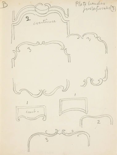Eugène Grasset - Formes courbes constituant un encadrement